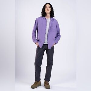 Outlier NYC Hemp 137 Boxford Shirt Medium Fierce Lilac
